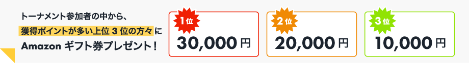 Amazonギフト券プレゼント!