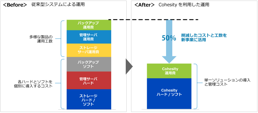 バックアップデータ統合による経営資源（ヒト/モノ/カネ/情報）の有効活用 図2