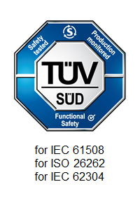 C++testは、TÜV SÜD社よるIEC 61508およびISO 26262、IEC 62304ツール認証取得済み