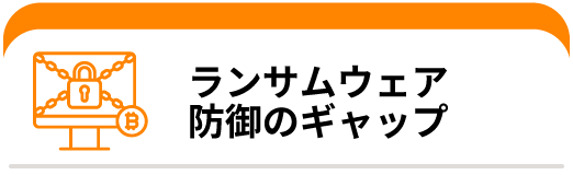 ランサムウェア防御のギャップ