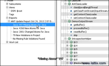 開発ライフサイクルにおける Lattix の利用：プロジェクト更新