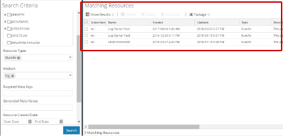 RSA NetWitness Logs 画面