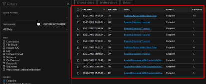 RSA Netwitness Endpoint：アラートからインシデントを自動作成