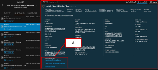 RSA Netwitness Endpoint：実行パラメータ/プロセス名/ユーザ名/作成されたメタ情報を確認