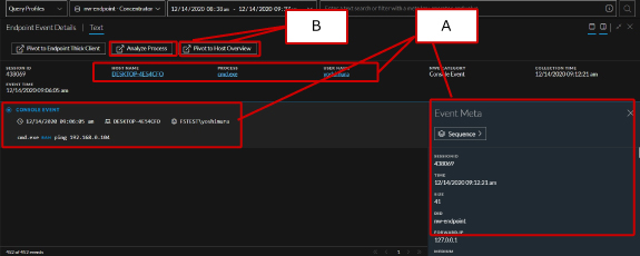 RSA Netwitness Endpoint：実行パラメータ/プロセス名/ユーザ名/作成されたメタ情報を確認