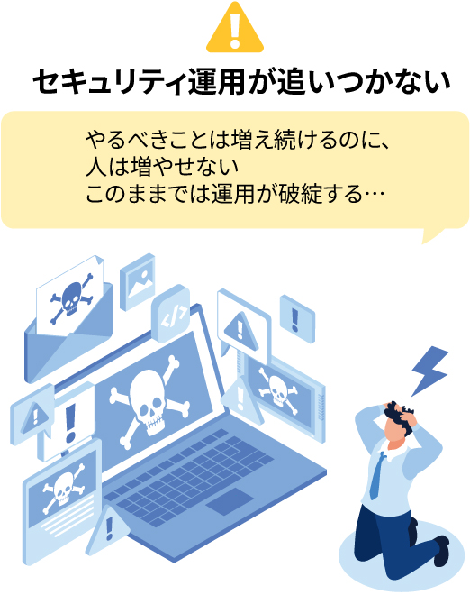 セキュリティ運用が追いつかない